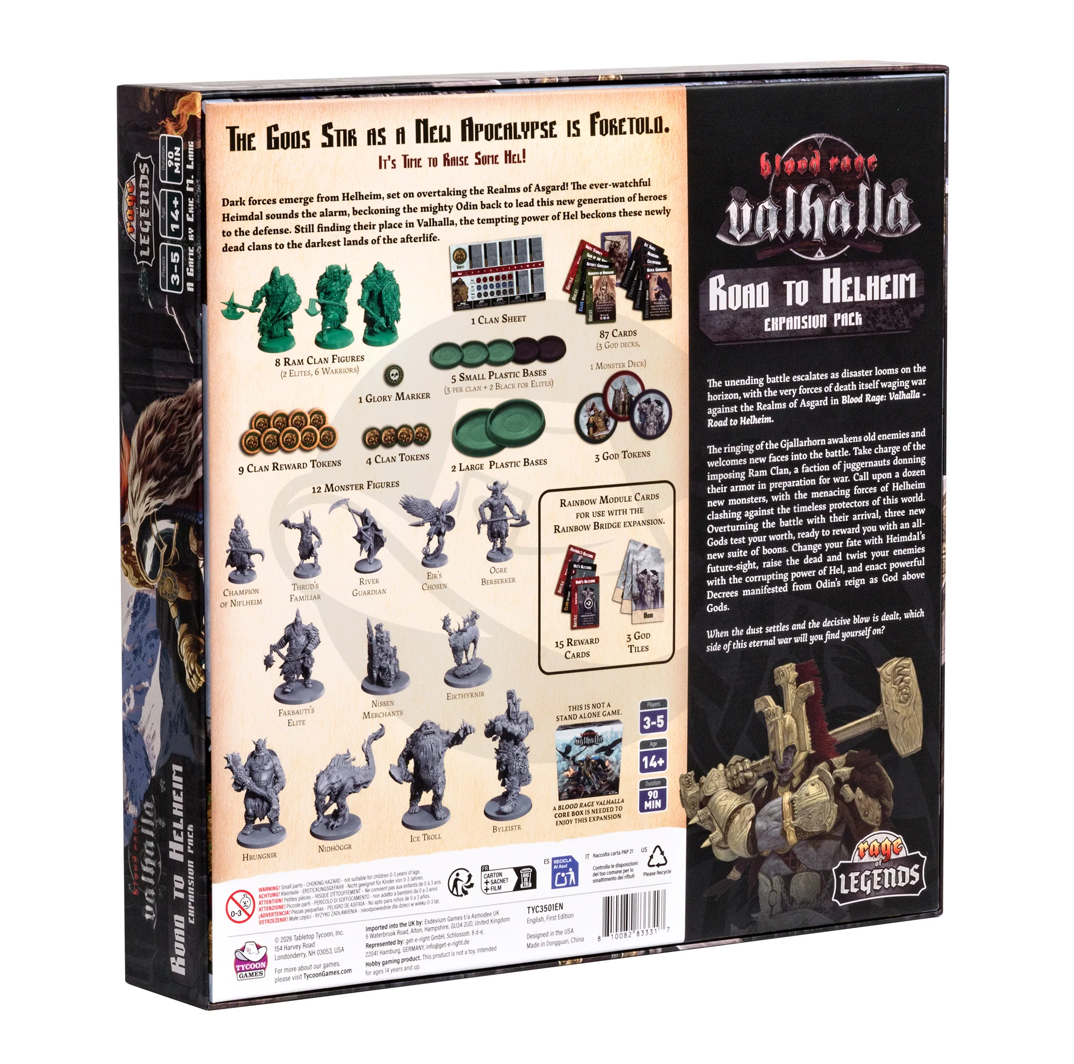 Blood Rage: Valhalla - Road to Helheim Expansion Pack - Image 3