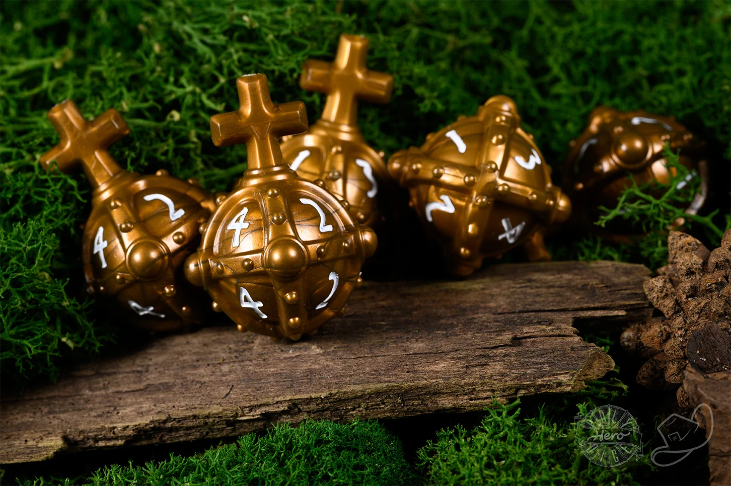 PolyHero Cleric 5d4 Hallowed Hand Grenades Merciful Gold - Image 3
