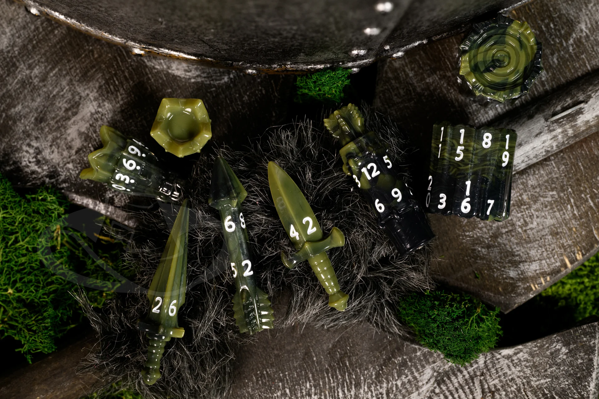 PolyHero Ranger 8 Dice Set - Forest Shadows - Image 5