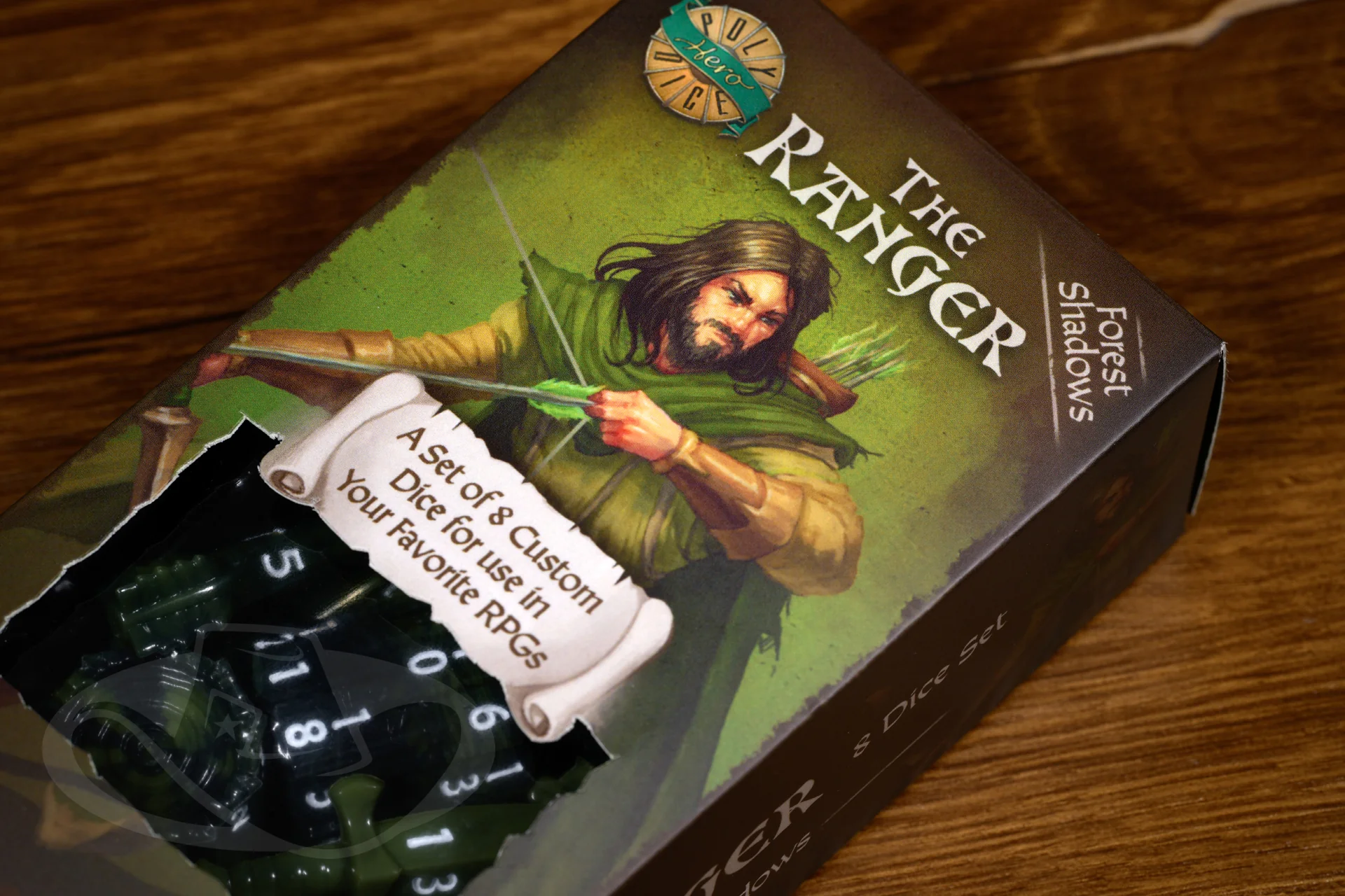 PolyHero Ranger 8 Dice Set - Forest Shadows - Image 8