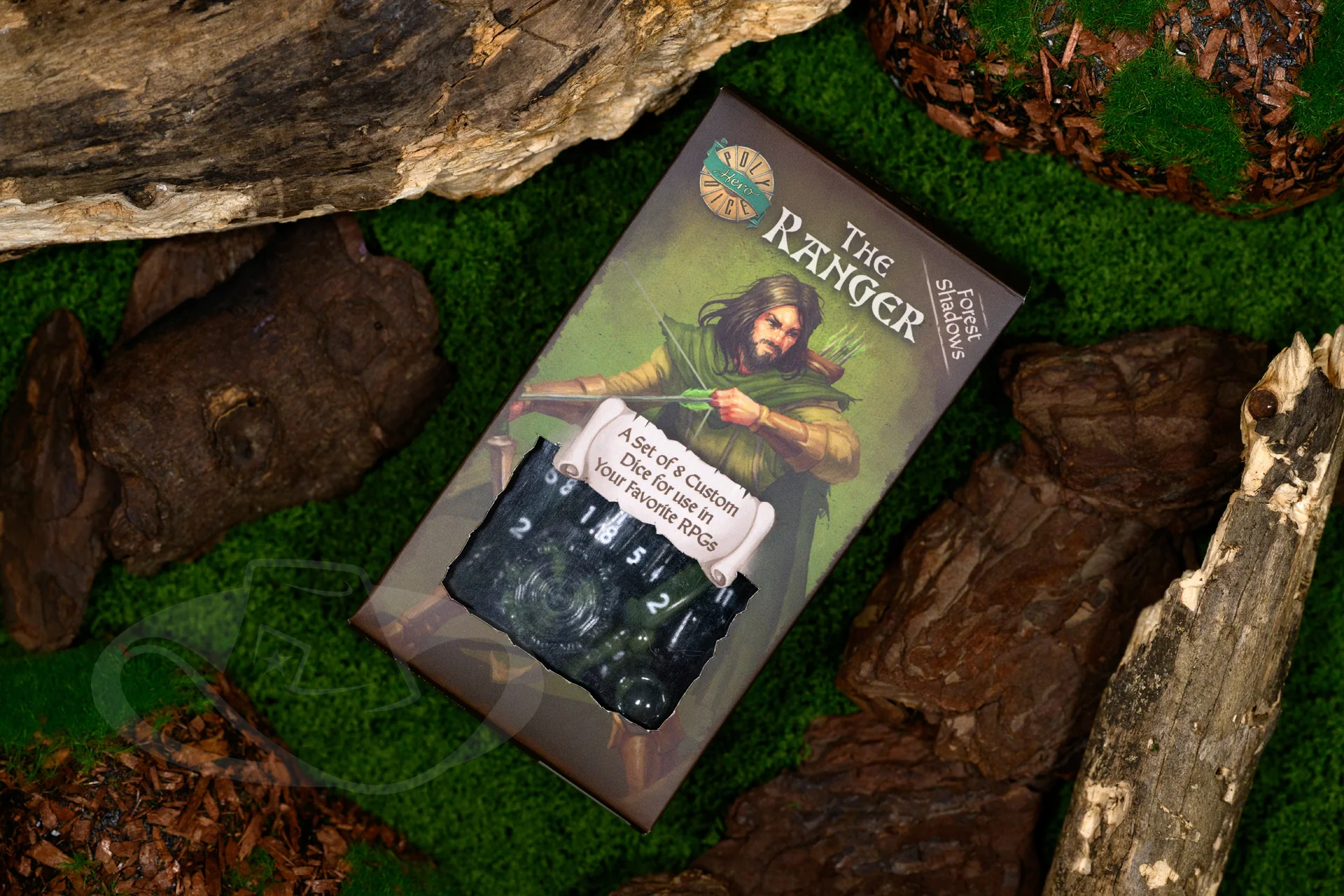 PolyHero Ranger 8 Dice Set - Forest Shadows - Image 9