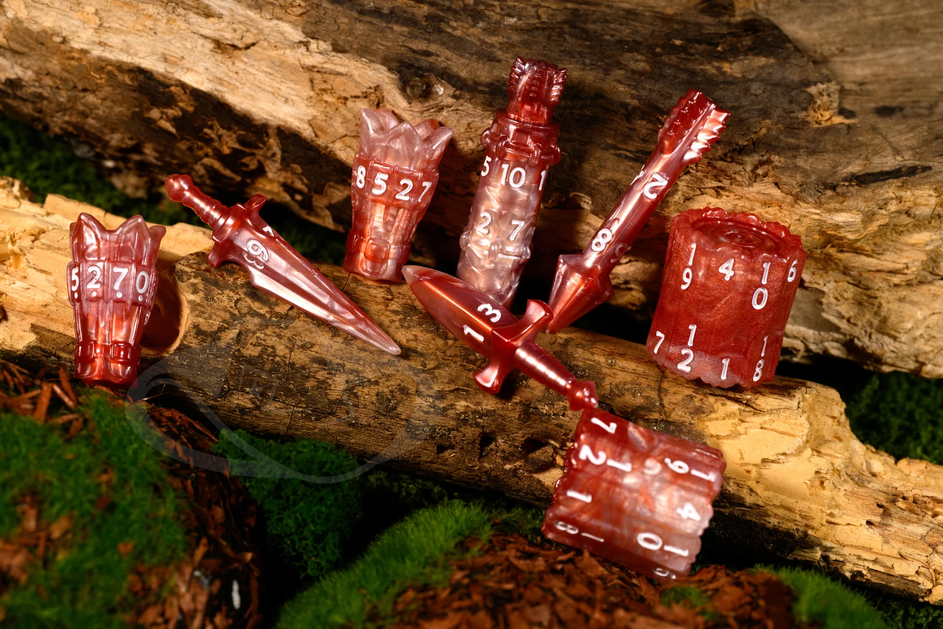 PolyHero Ranger 8 Dice Set - Scarlet Scout - Image 10