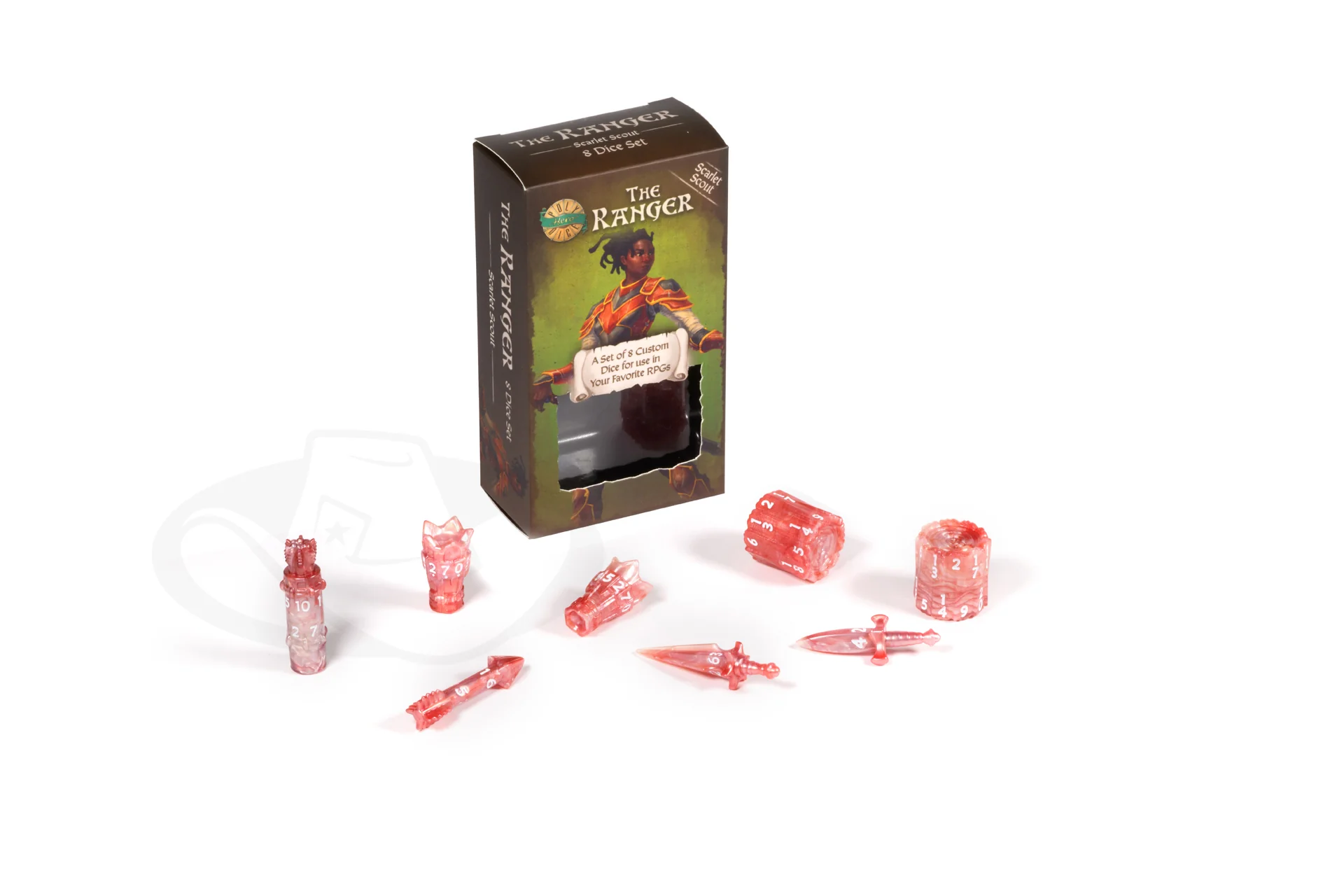 PolyHero Ranger 8 Dice Set - Scarlet Scout - Image 5